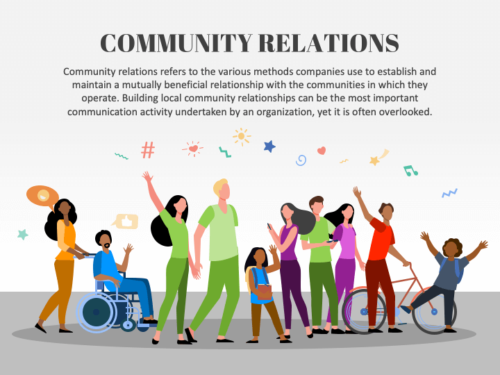 Community Relations PowerPoint And Google Slides Template - PPT Slides