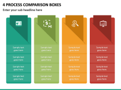 4 Process Comparison Boxes PPT Slide 2