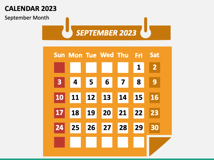 Calendar 2023 Type 2 PowerPoint Template - PPT Slides