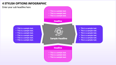 4 Stylish Options Infographic PPT Slide 1