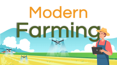 Modern Farming PPT Slide 1