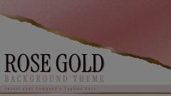 Rose Gold Background Theme Animated Presentation - SketchBubble