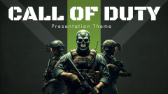 Call of Duty Presentation Theme PPT Slide 1