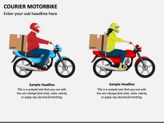 Courier Motorbike PPT Slide 3