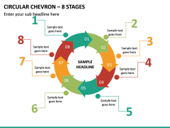 Circular Chevron – 8 Stages PPT Slide 2