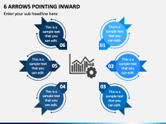 6 Arrows Pointing Inward PPT Slide 2