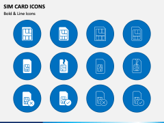 Sim Card Icons PowerPoint Slide 2