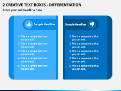 2 Creative Text Boxes - Differentiation PPT Slide 2