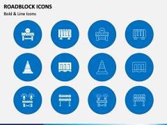 Roadblock Icons PPT Slide 2