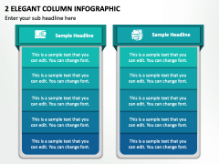 2 Elegant Column Infographic PPT Slide 2