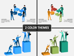 Teamwork Characters PPT Cover Slide