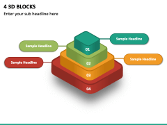 4 3d Blocks PPT Slide 2