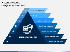 7 Level Pyramid PowerPoint Template - PPT Slides