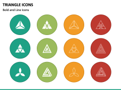 Triangle Icons PPT Slide 2