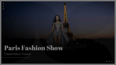 Paris Fashion Show Theme Animated Presentation - SketchBubble