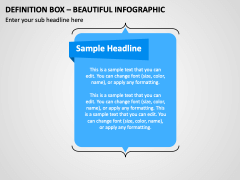 Definition Box - Beautiful Infographic PPT Slide 1