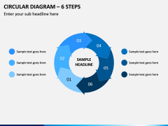 Circular Diagram – 6 Steps PPT Slide 1