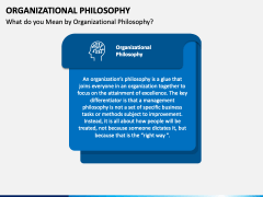 Organizational Philosophy PPT Slide 1