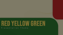 Red Yellow Green Presentation Theme Animated Presentation - SketchBubble