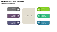 Animated Rectangle - 6 Options PPT Slide 1