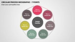 Circular Process Infographic - 7 Points PPT Slide 1