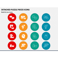 Tetris Puzzle Blocks Game Colored Icon In Powerpoint Pptx Png And Editable  Eps Format