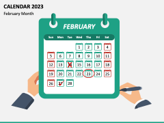 Calendar 2023 Type 1 PPT Slide 2