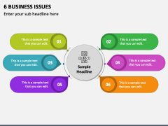 6 Business Issues PowerPoint Presentation Slides - PPT Template