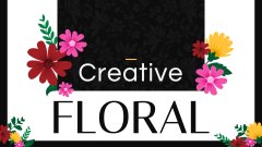 Creative Floral Theme PPT Slide 1