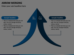 Arrow Merging PowerPoint and Google Slides Template - PPT Slides