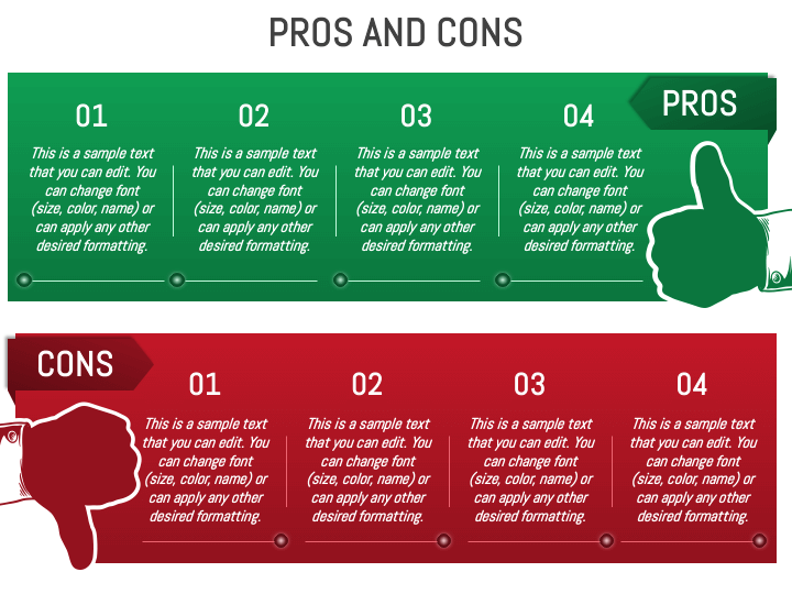 Animated Pros and Cons PPT Slide 1