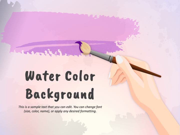 Water Color Background PPT Slide 1