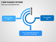 3 Way Elegant Options PPT Slide 1