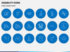 Disability Icons PPT Slide 2