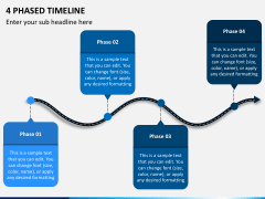 4 Phased Timeline PowerPoint Template - PPT Slides