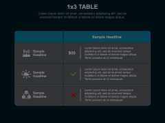 1x3 Table Animated Presentation - SketchBubble