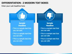 Differentiation - 2 Modern Text Boxes PPT Slide 2