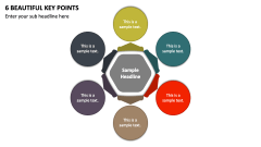 6 Beautiful Key Points PPT Slide 1