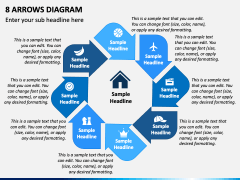 8 Arrows Diagram PPT Slide 1