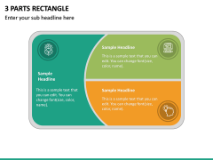 3 Parts Rectangle PPT Slide 2