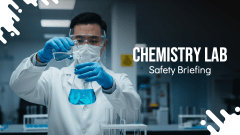 Chemistry Lab Safety Briefing Slides PPT Slide 1