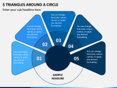 5 Triangles Around a Circle PPT Slide 1