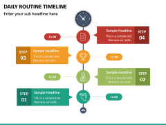 Daily Routine Timeline PPT Slide 2