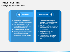 Target Costing PowerPoint Template - PPT Slides