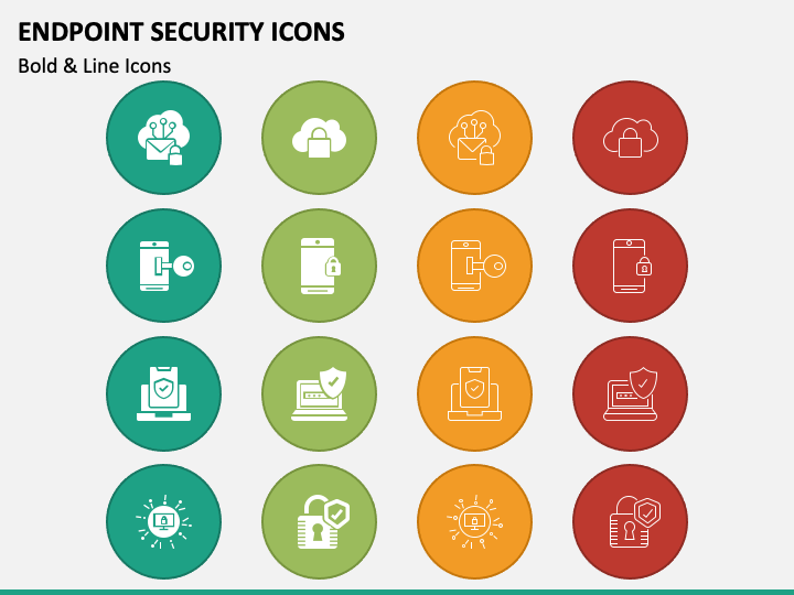 Endpoint Security Icons PPT Slide 1