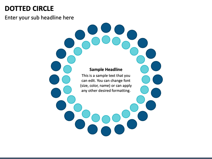 Dotted Circle PowerPoint Template - PPT Slides