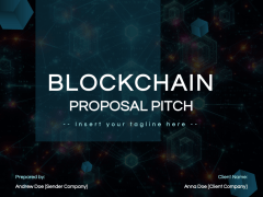 Blockchain Proposal Pitch PPT Slide 1