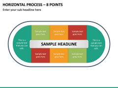 Horizontal Process - 8 Points PPT Slide 2