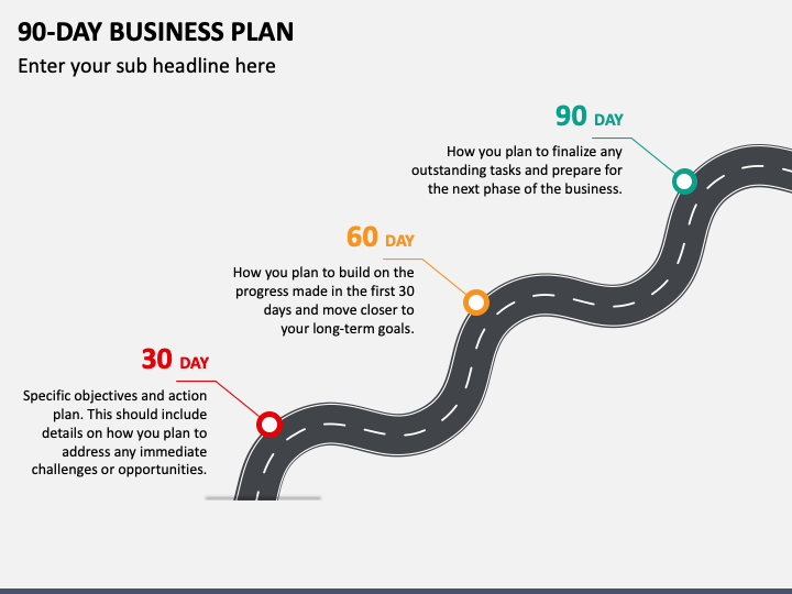 90-Day Business Plan PPT Slide 1