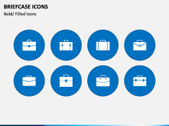 Briefcase Icons PPT Slide 1